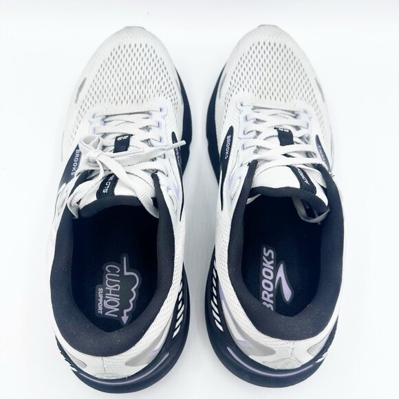 Brooks Adrenaline GTS 23 Running Shoes Gray Womens Size 11.5 B Lilac Gray Black - Picture 8 of 9